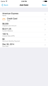 Debt Strategy Lite screenshot
