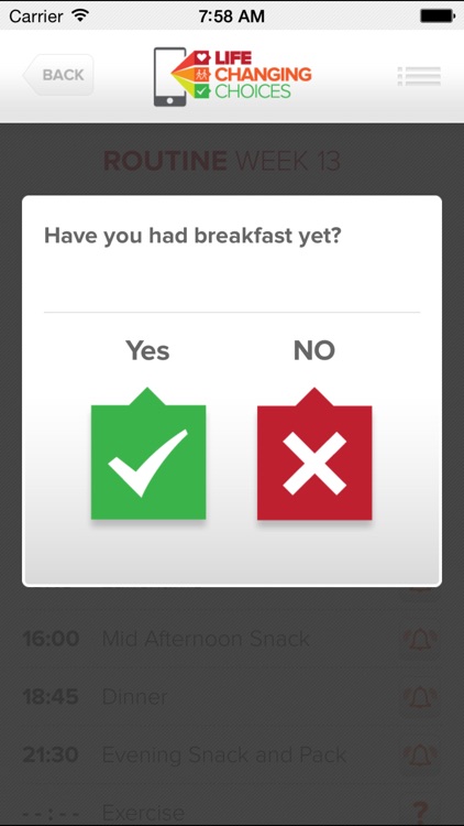 LIFE CHANGING CHOICES - ROUTINE