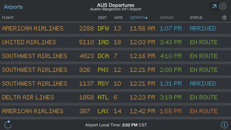 FlightBoard – Live Flight Departure and Arrival Status