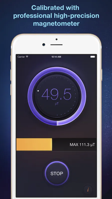 Tesla Meter - magnetic and gauss field measurement tool and metal detector screenshot 3 of 4