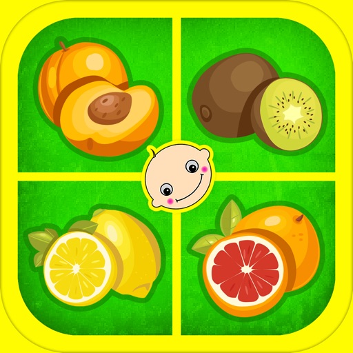 Baby Flash Cards ABC Fruits - Learning game for Kids in Preschool, K12 & Kindergarten Icon