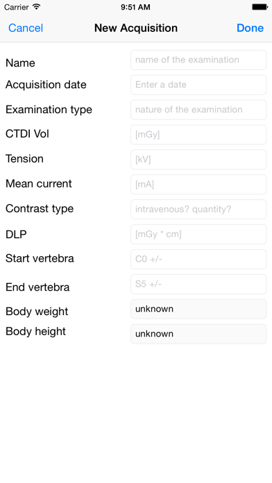 Screenshot #1 pour Dosere - ct scan dose simple repository