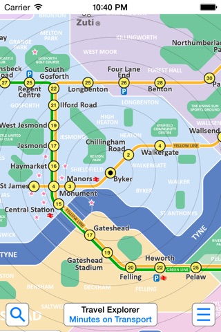 Tyne and Wear Metro - Map and route planner by Zuti screenshot 3