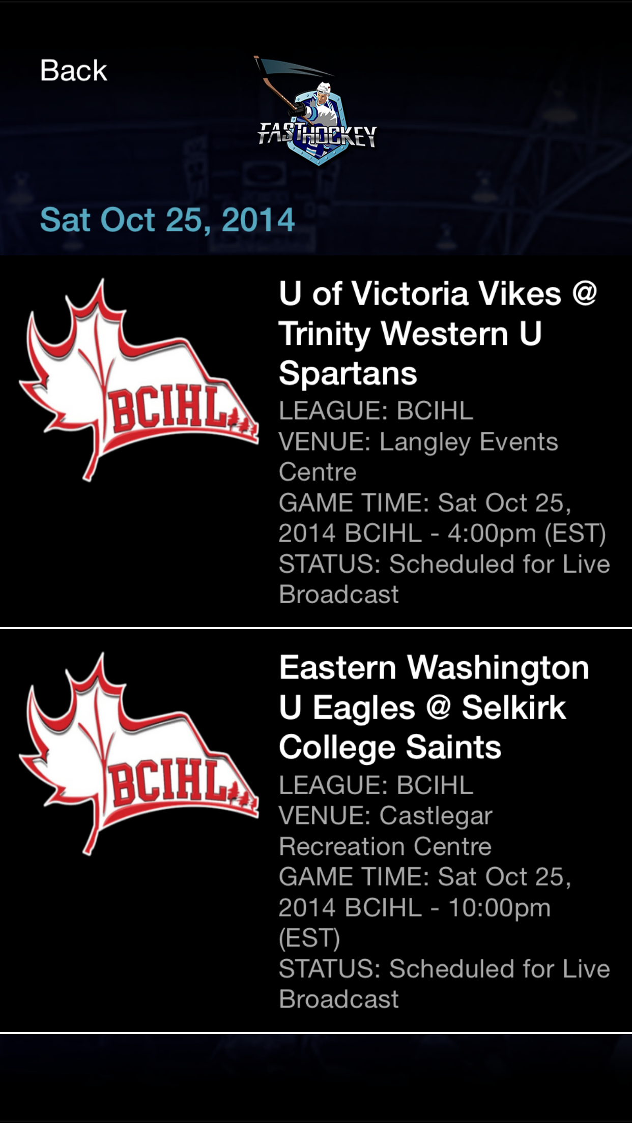 FASTHockey Live screenshot 5