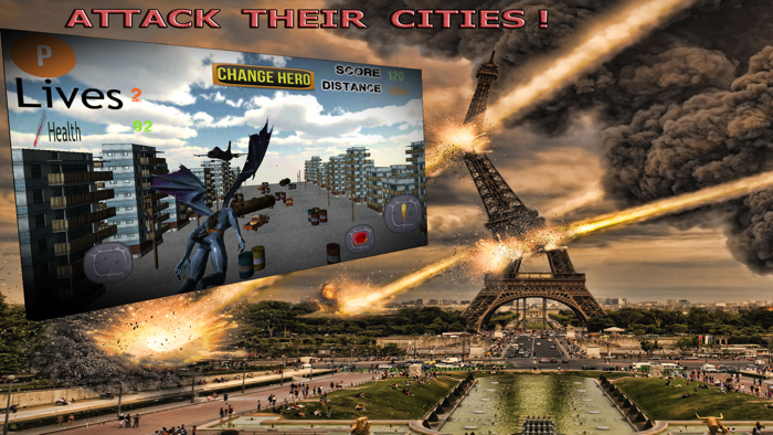 Clash Of Gargoyle 3D - An Epic Deamon War Against Earths Air Force Fighter Jet Free Arcade Version