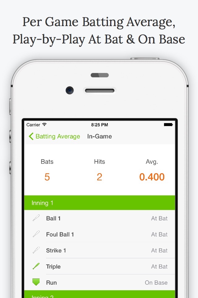 Batting Average - Baseball Stats screenshot 2