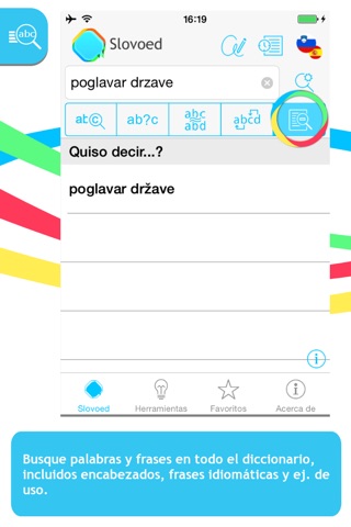 Spanish <-> Slovenian Slovoed Compact talking dictionary screenshot 2