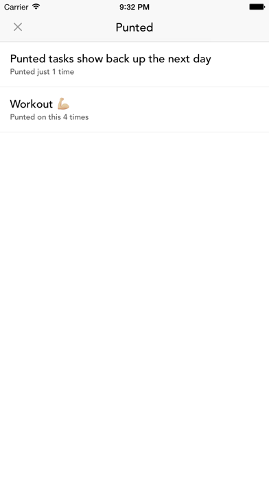Punt – Simple task list iPhone screenshot 5 - Productivity app
