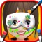 Baby face art salon - Free game for girls kids face decor, painting, fashion & tattoos