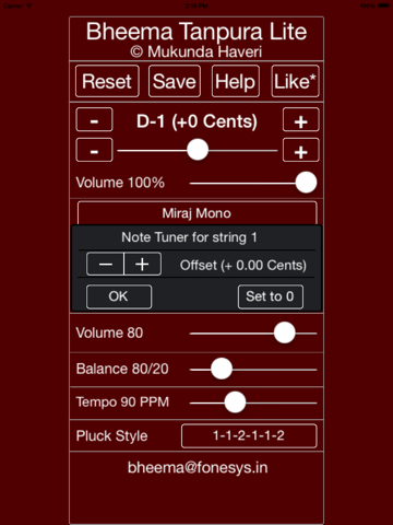 Screenshot #4 pour Bheema Tanpura Lite