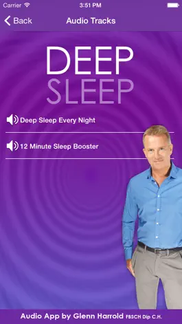 Game screenshot Deep Sleep by Glenn Harrold, a Self-Hypnosis Meditation for Relaxation apk