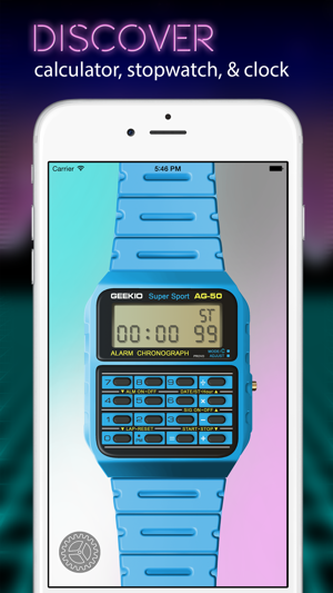 ‎Geek Watch - Retro Calculator Watch Screenshot