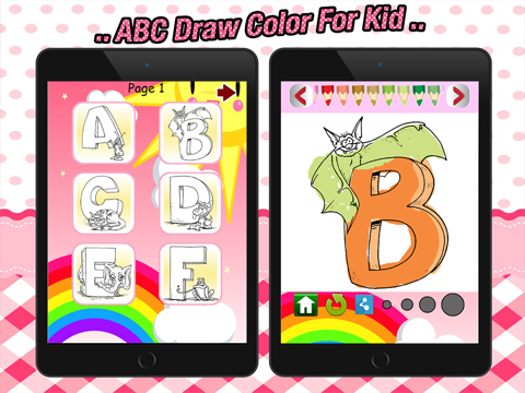 ! ABC Draw Color For Kid - step imagination by your iPad screenshot 1 - Entertainment app