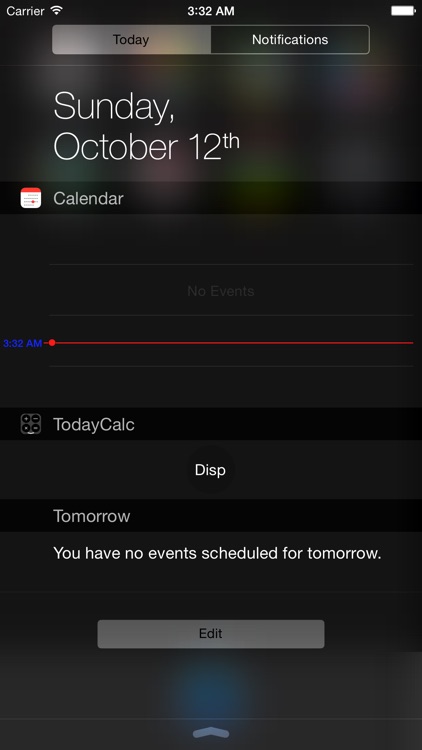TodayCalc(Notification Center Calc)