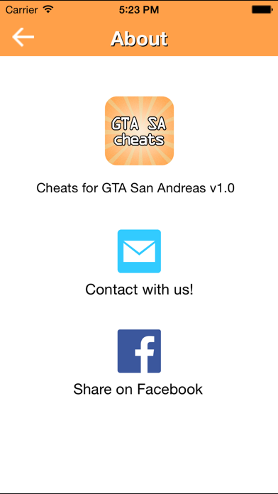 Cheats for GTA SA Screenshot