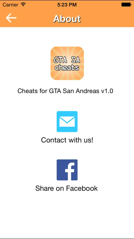 Cheats for GTA SA screenshot 5 of 5