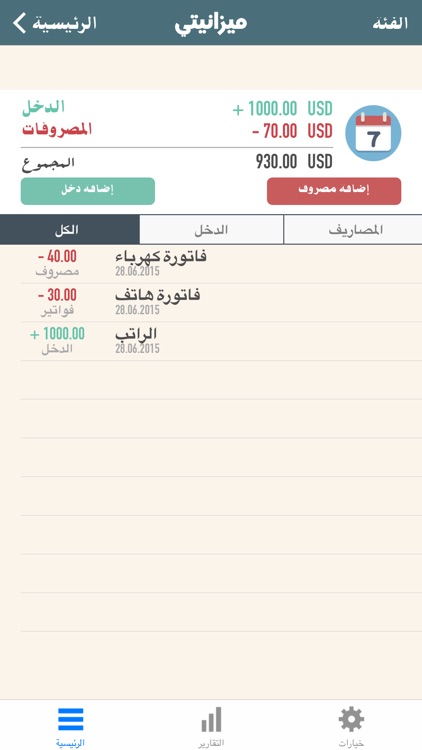 مصروفات