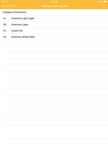 BJCP 2015 iPad screenshot 3 - Food & Drink app