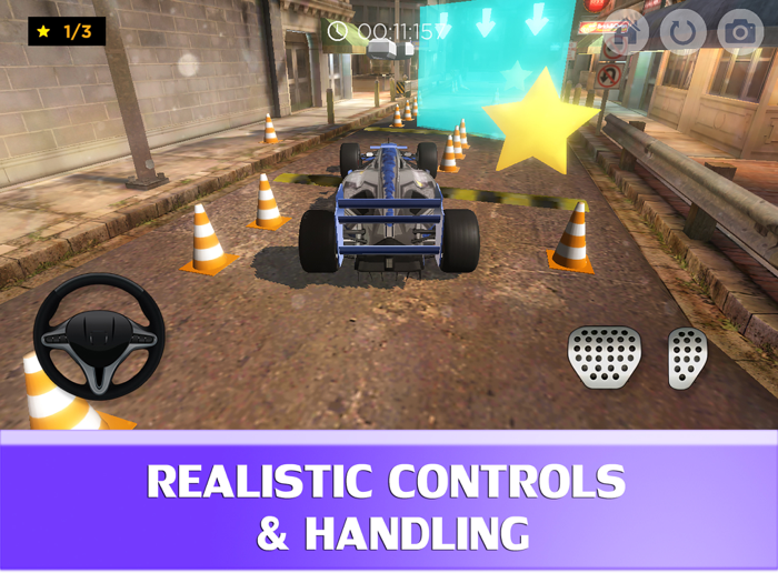 3D Sports Car Parking Simulator Game FREE - Practice real life driving test SIM car racing games