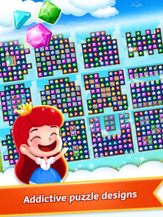 Diamond Heroes - 3 Match Jewel Crush Charming Game screenshot-4