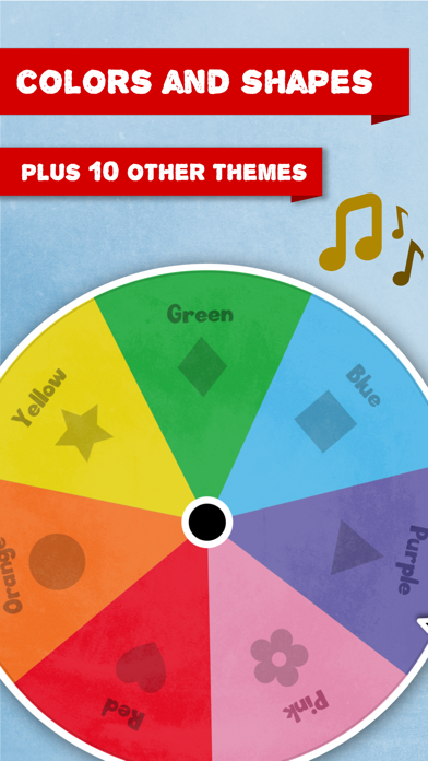 Little Spinner - teaching kids through simple pictures, fun sounds and nursery rhymes iPhone screenshot 1 - Education app
