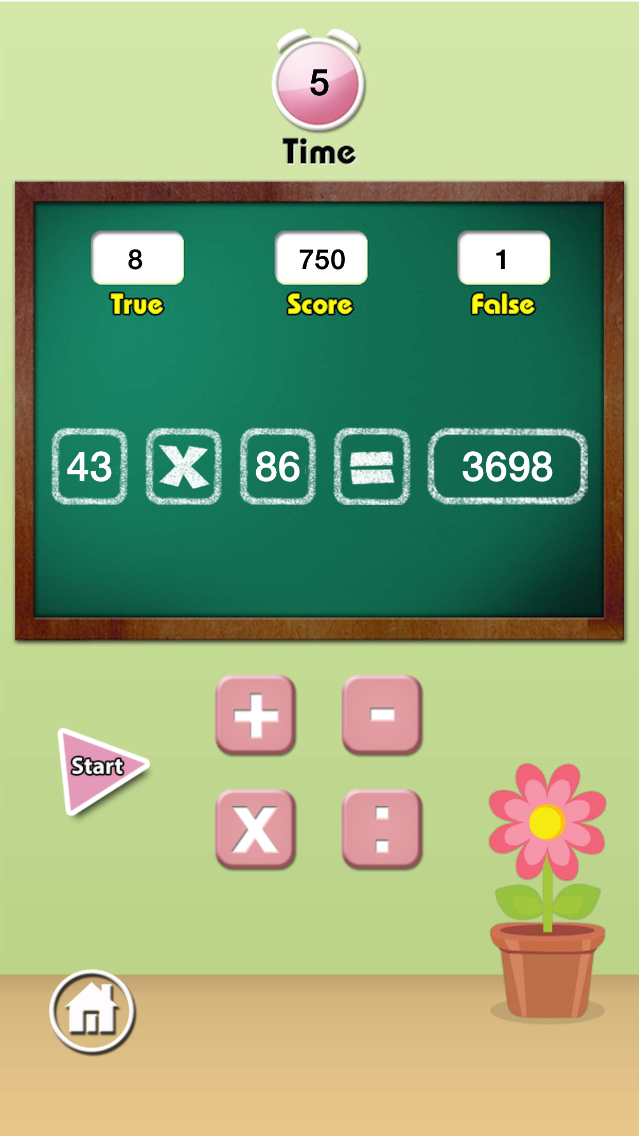 Cute Bear Hard-Working : Study Quick Math screenshot 3