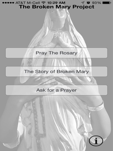Pray The Rosary: The Broken Mary Project iPad screenshot 3 - Lifestyle app