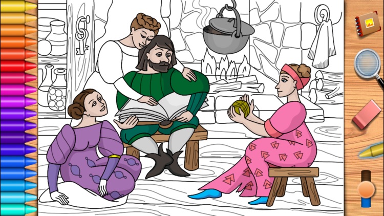 Beauty and the Beast. Coloring book for children