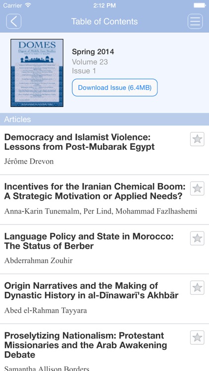 Digest of Middle East Studies