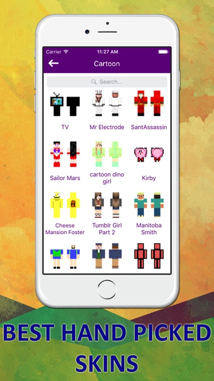 HD Cartoon & Youtube Skins for Minecraft PE & PC