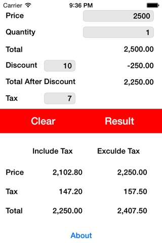 Tax Discount screenshot 3