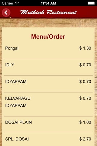 Muthiah Restaurant Pte Ltd screenshot 4
