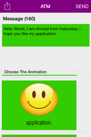 Animation Text Message screenshot 3