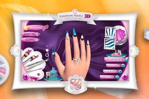 Fashion Nails 3D Girls Game: Create Awesome Manicure Designs in Your Beauty Salon screenshot 3