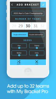 my bracket + tournament manager for amateur sports iphone screenshot 2