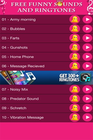 Collection of Funny Sounds and Cool Ringtones Free screenshot 3