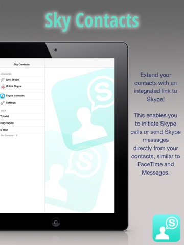 Sky Contacts - Start Skype calls and send Skype messages from your contactsのおすすめ画像3