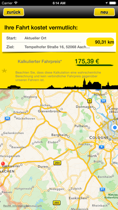 Screenshot #3 pour Taxi Aachen
