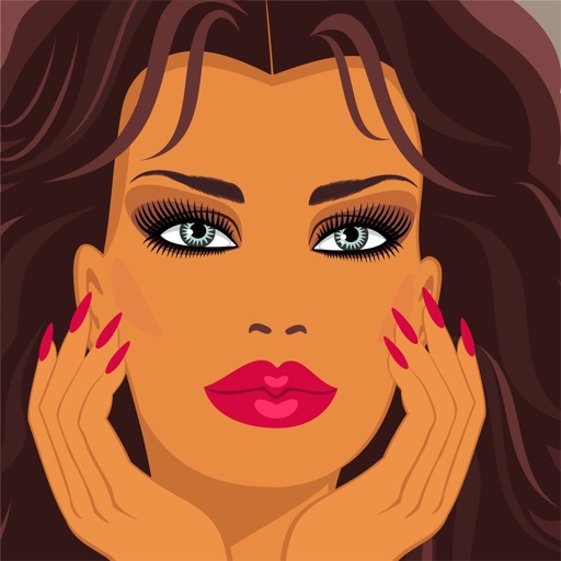 Girl Face Studio Magic Creator - Create your own style changing makeup hair cut eye mouth hair color and share with friends and family icon