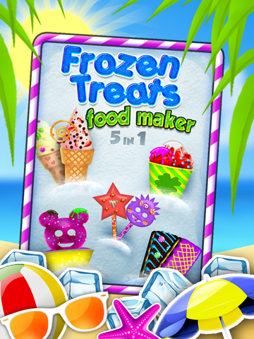 Screenshot #1 for Frozen Treats Ice-Cream Cone Creator: Make Sugar Sundae! by Free Food Maker Games Factory
