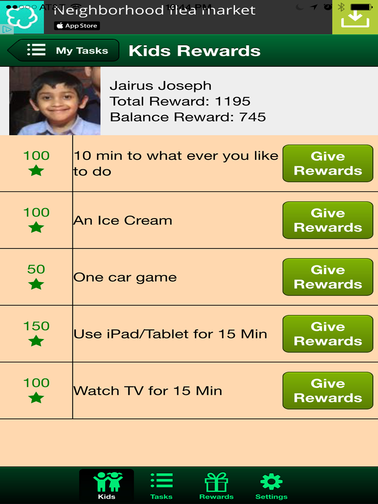 Rewards 4 Kids: Smart Reward Tracker