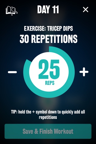 Women's Tricep Dip 30 Day Challenge screenshot 3