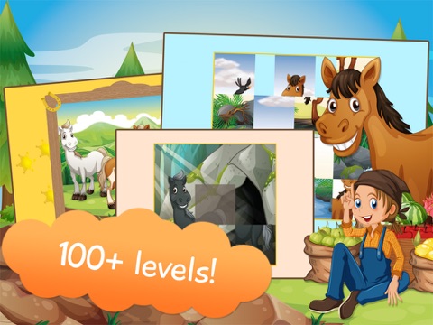 Screenshot #4 pour Kids Sliding Puzzle Horses free