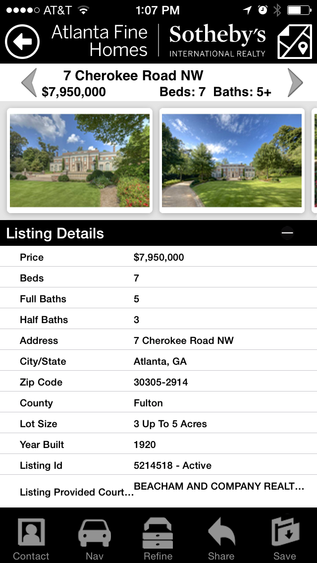 Atlanta Fine Homes SIR iPhone screenshot 3 - Lifestyle app