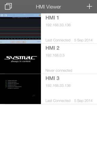 HMI Remote Viewer iPhone screenshot 1 - Business app