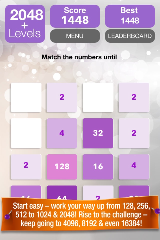 2048+Levels Number Puzzle - Brain Teaser Math Challenge screenshot 2