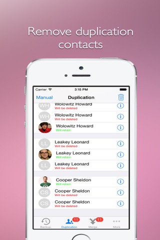 Remove duplicate contacts  -- Support backup and merge now!のおすすめ画像2