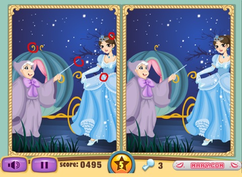 Screenshot #5 pour Cinderella Find the Differences - Conte de fées jeu de puzzle pour les enfants qui aiment la princesse Cendrillon