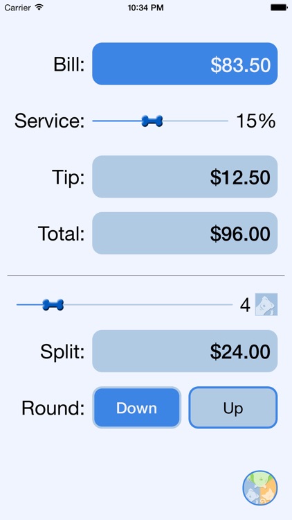 Tip Calculator %. screenshot-4
