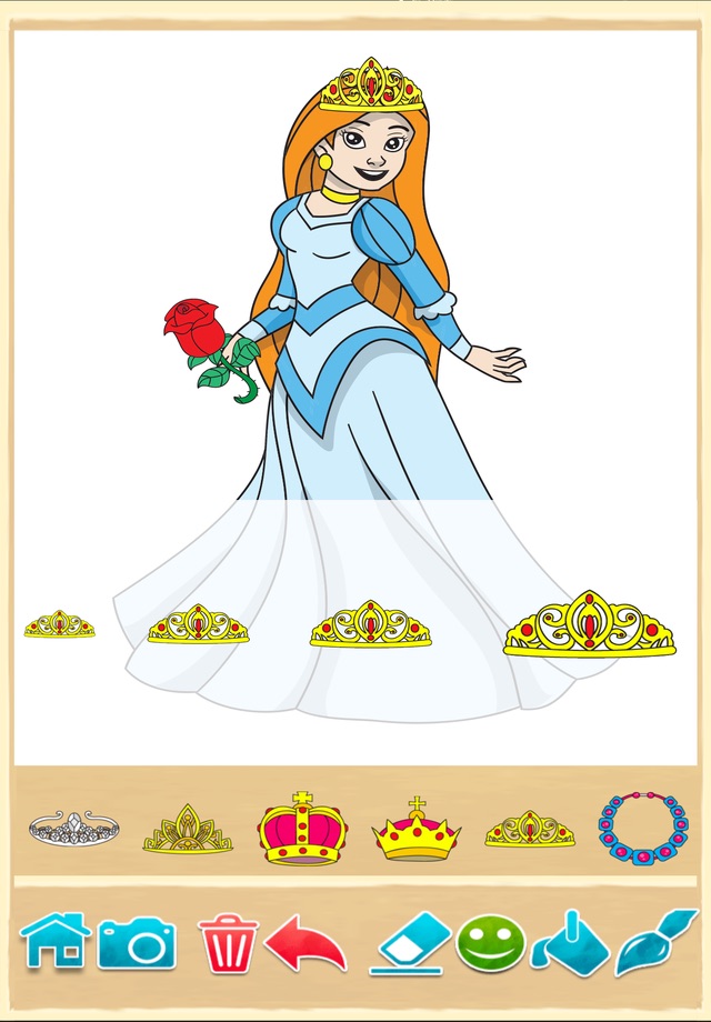 Princess coloring book 4 girls screenshot 4